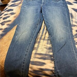 Express Dark Blue Straight Leg Jeans